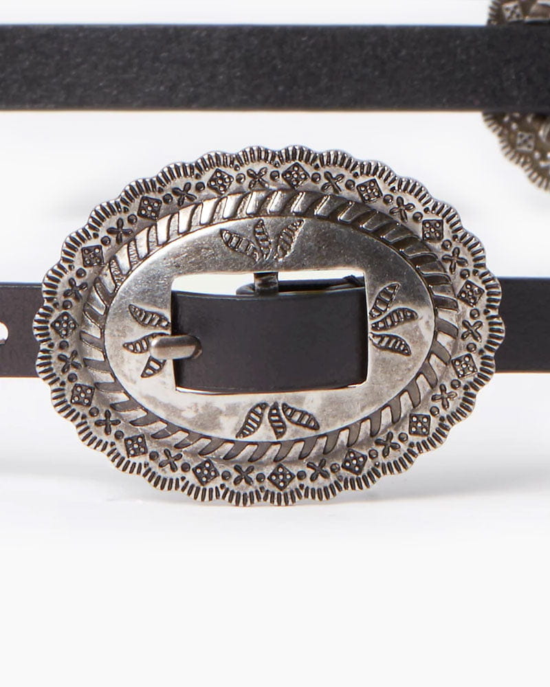 Women's Vegan Leather  Skinny Belt Belts