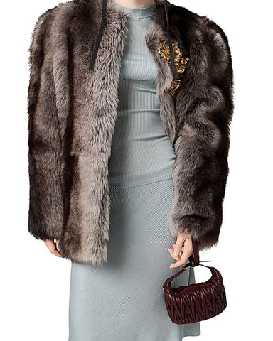 Matelassé Nappa Leather Mini Hobo Bag