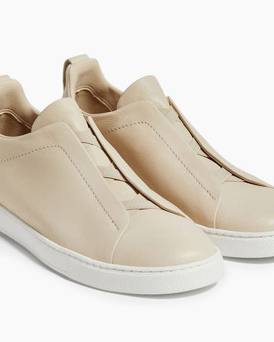 Black Leather Sneakers for First-Class Business Travel