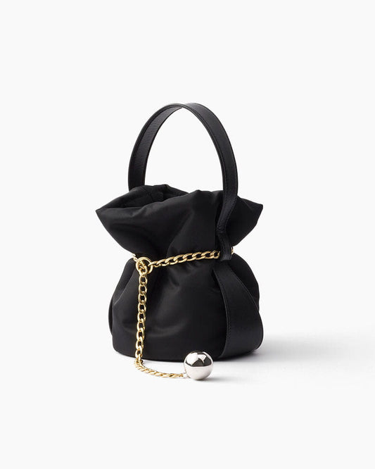 Mini Re-Nylon Bucket Bag for Minimalist Art Gallery Visits