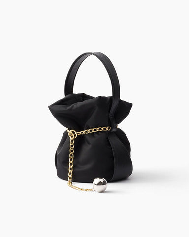 Mini Re-Nylon Bucket Bag for Minimalist Art Gallery Visits