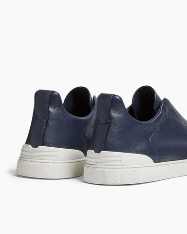 Black Leather Sneakers for First-Class Business Travel