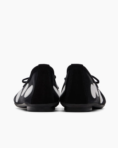 Satin Polka Dot Ballet Flats