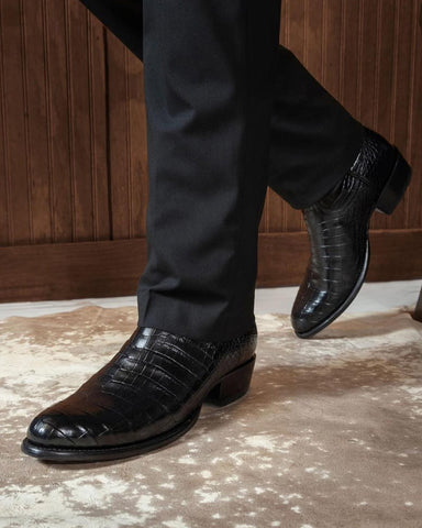 Premium Crocodile Print Boot For Urban Outings