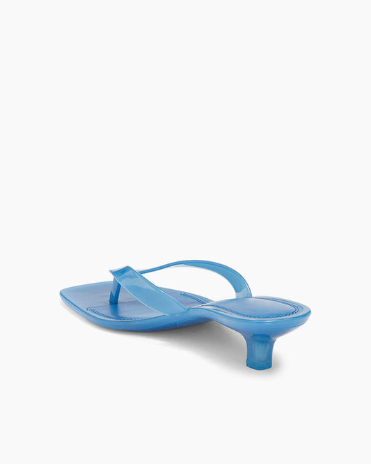 Women’s Transparent Low Heel Flip-Flop Sandals