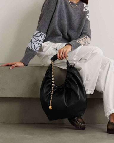 Small Burgundy Nappa Bag for Artful City Living