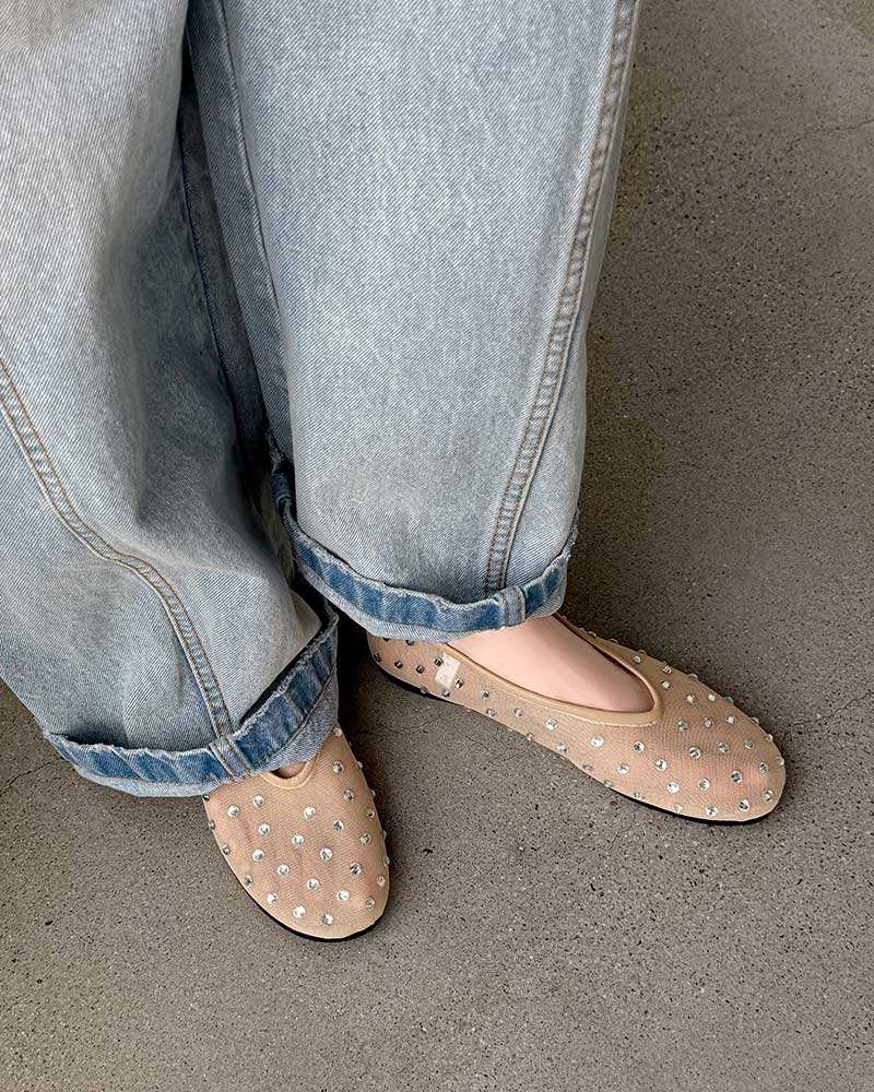 Everyday-Casual-Beaded-Mesh-Ballet-Flats-5