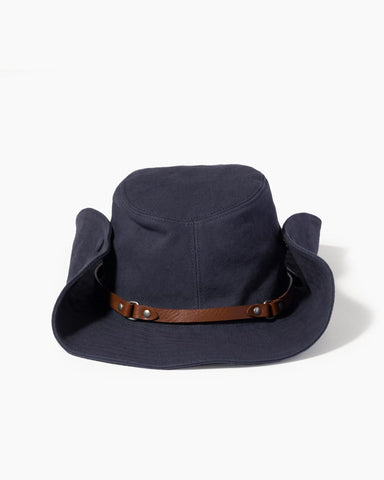 Contrast Strap Nylon Cowboy Hat