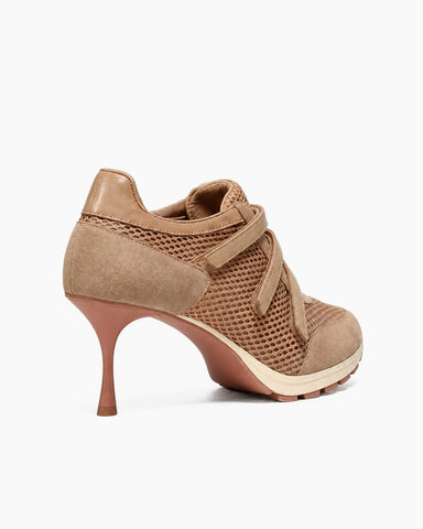 (Pre-sale) Breathable Mesh Triple-Strap Sneaker Heels