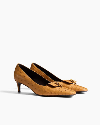 (Pre-sale)Smooth Leather Pocket Pumps