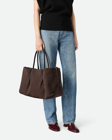 The Reversible Intrecciato Tote in Silky Calf Leather