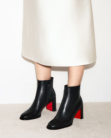 Red Bottom Stiletto Booties | Sexy Pointed Toe High Heels for Romantic Date Nights