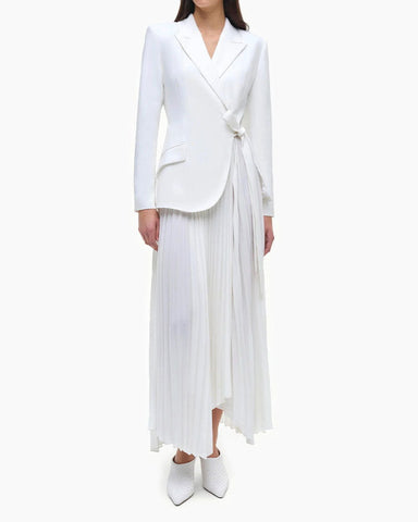 (Pre-sale) Classic Crepe Combo Blazer Dress