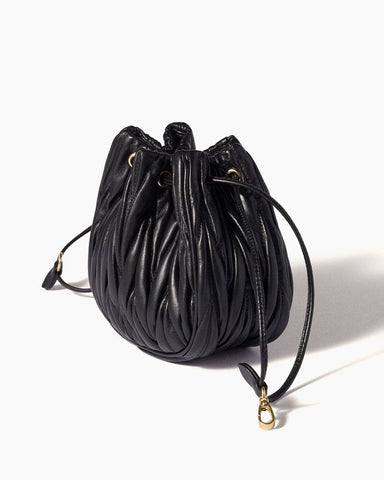 Nappa Leather Drawstring Pouch