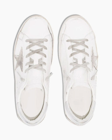 Women's Super Star Distressed Leather Low Top Sneakers