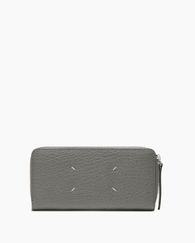 (Pre-sale) Stitched-leather Zip-around MM Wallet