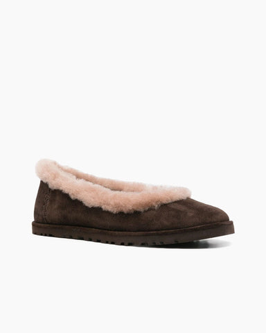 (Clean Up) Women's Brown Ballet Flats