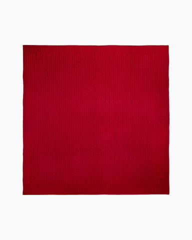 Cable-Knit Cotton Throw Blanket