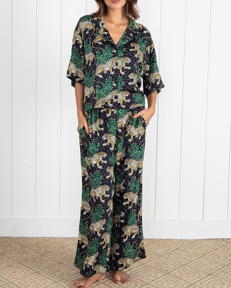 Women's Leopard Print Pajama Sets