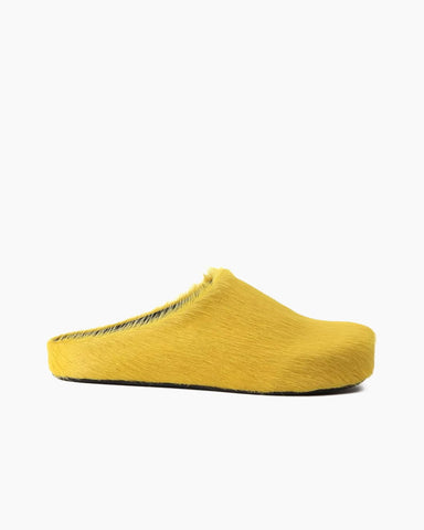 (Clean Up) Designer Real Fur Slides Clogs Mules Flat Luxury Slippers
