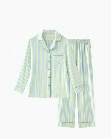 womens-weekend-relaxing-cotton-striped-pajama-set