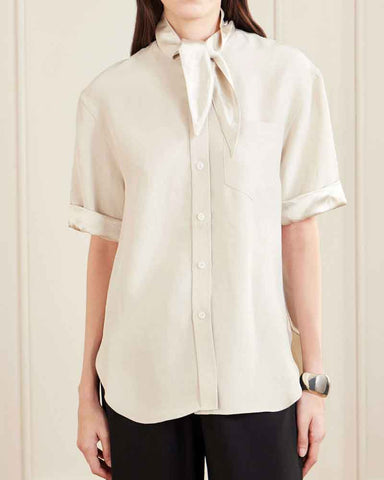 womens-daily-commute-tie-neck-silk-shirt