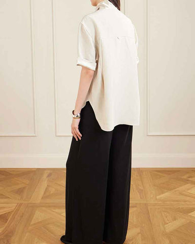 womens-daily-commute-tie-neck-silk-shirt