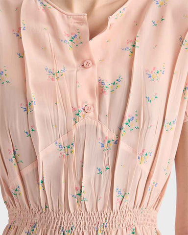 womens-graduation-ceremony-silk-floral-print-dress