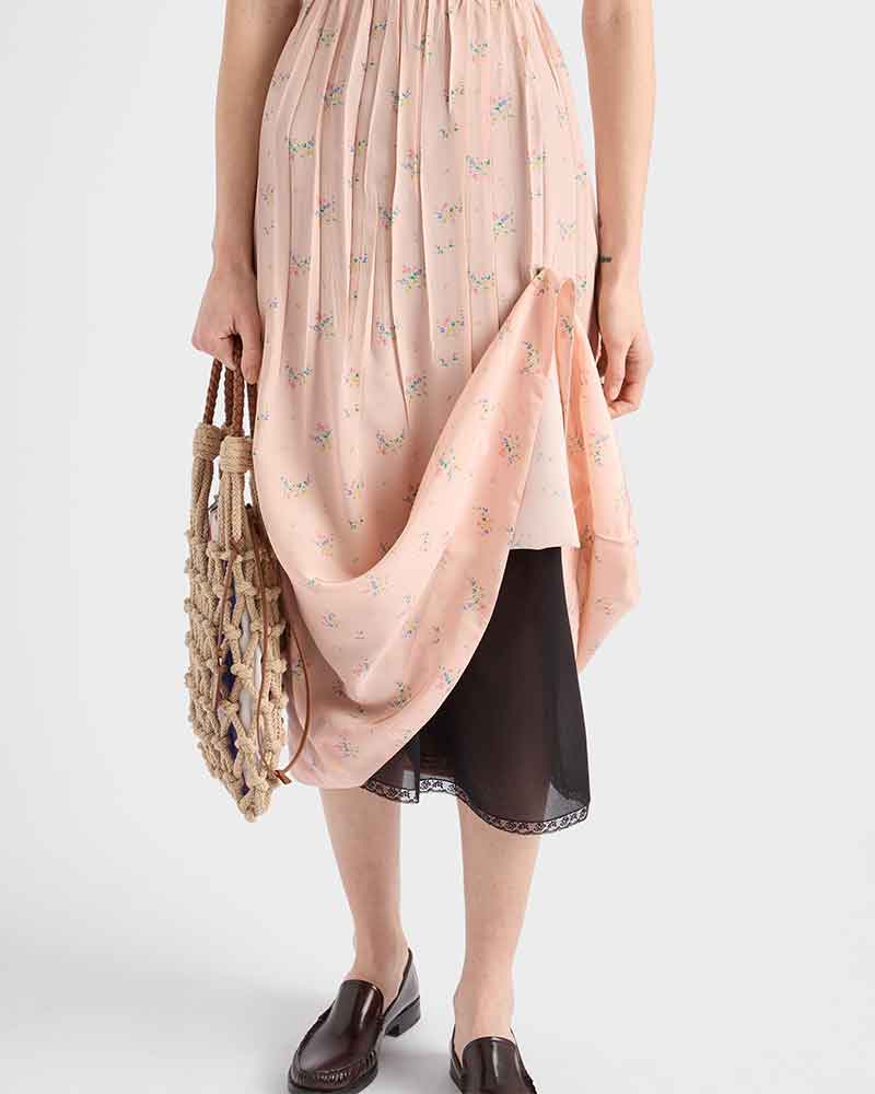 womens-graduation-ceremony-silk-floral-print-dress