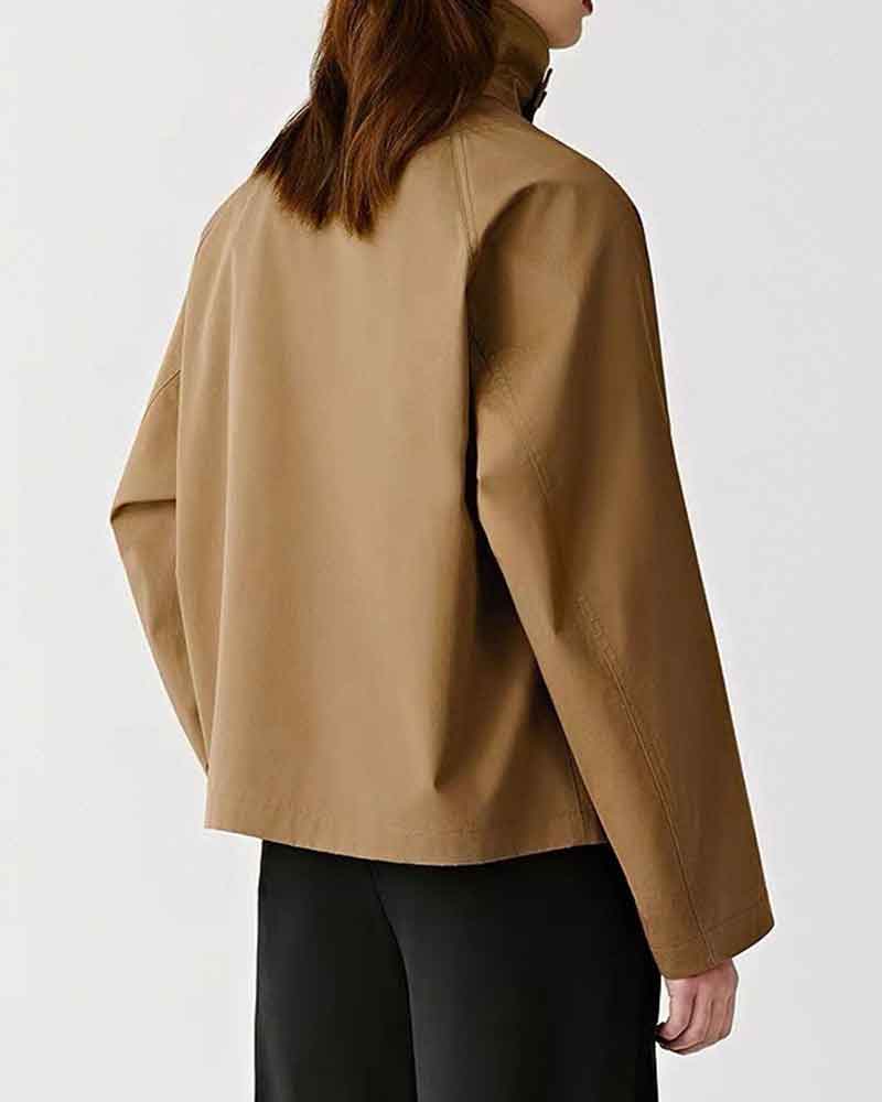 womens-airport-look-contrast-lapel-cotton-coat