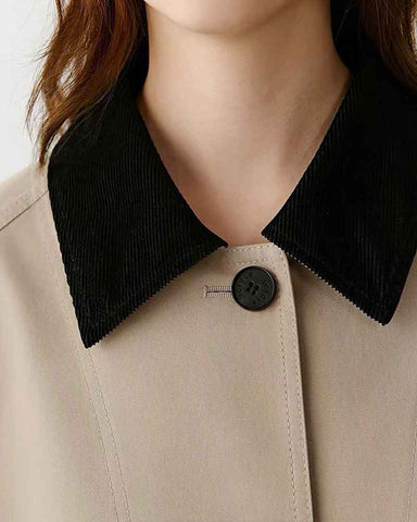 womens-airport-look-contrast-lapel-cotton-coat