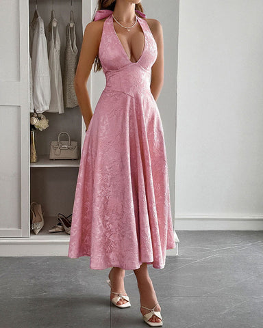 womens-afternoon-tea-elegant-halter-neck-dress