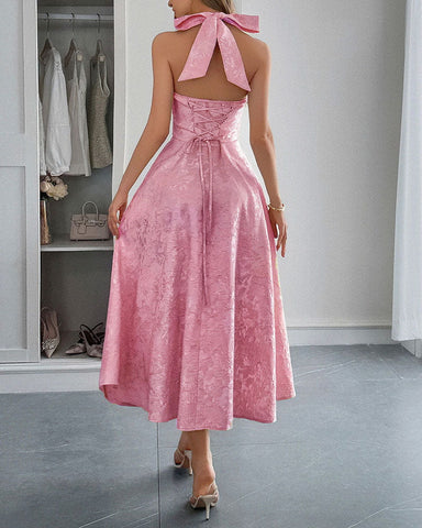 womens-afternoon-tea-elegant-halter-neck-dress
