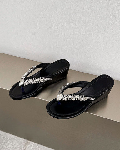 Chic-Summer-Street-Style-Wedge-Toe-Ring-Sandals-9