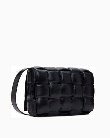 Luxe Weave Puff Shoulder Bag