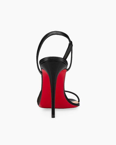 Women's Minimalist Noir Curve Stiletto Pumps