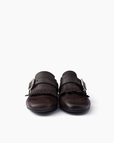 Women's Yeager Leather Shoes with Buckle