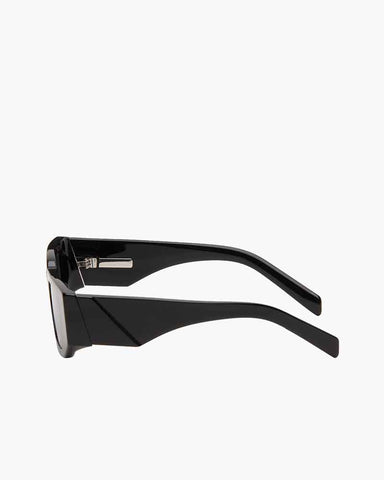 Modern Rectangular Black Sunglasses