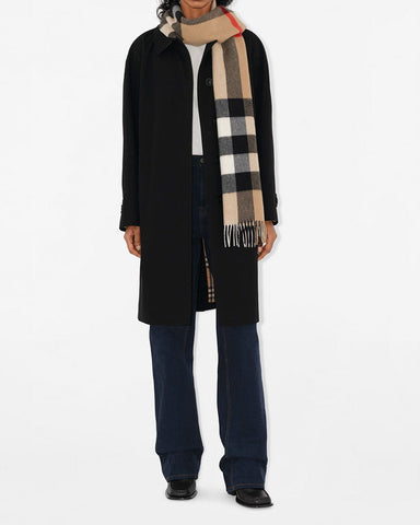 Soft Plaid Cashmere Shawl Classic Pattern