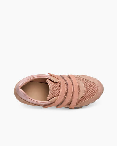 (Pre-sale) Breathable Mesh Triple-Strap Sneaker Heels