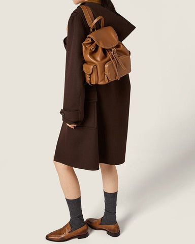 Casual Leather Backpack