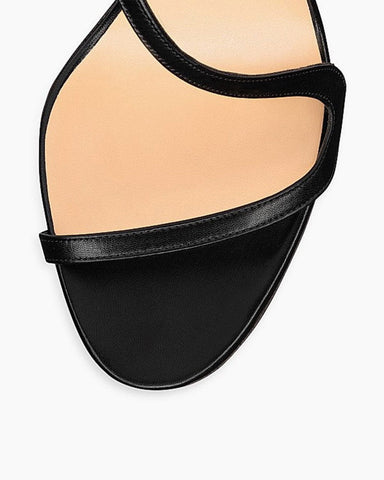 Women's Minimalist Noir Curve Stiletto Pumps