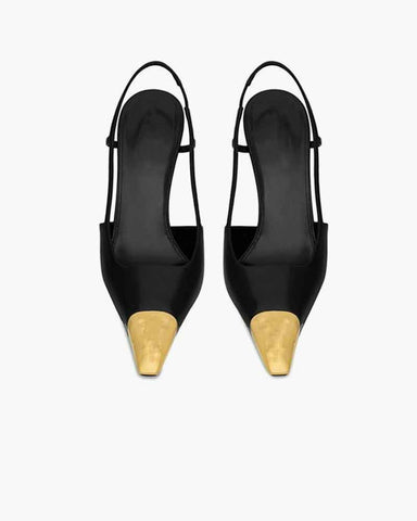 Women's Modern Square Point Slingback High Heels