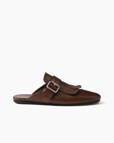Women's Yeager Fringed Leather Mules