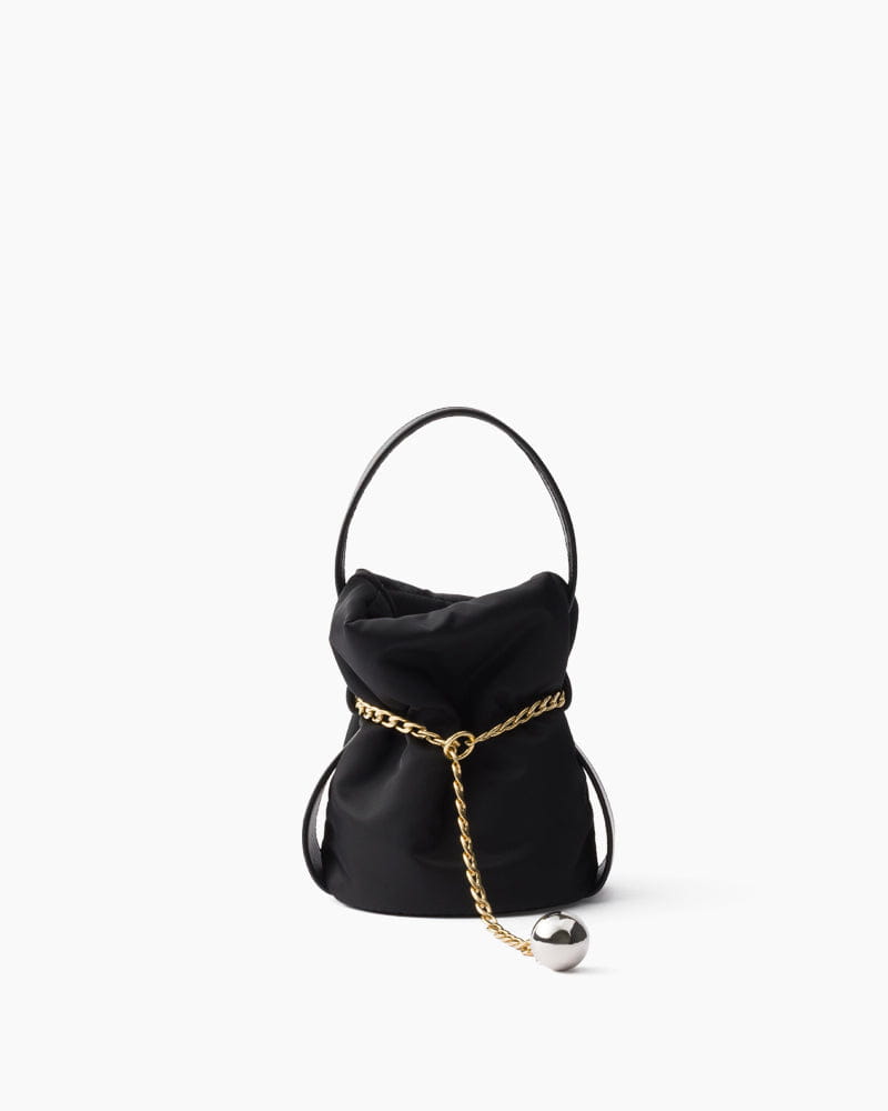 (Clean Up) Mini Re-Nylon and Nappa Leather Bucket Bag