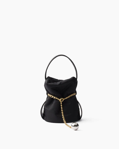Mini Re-Nylon and Nappa Leather Bucket Bag