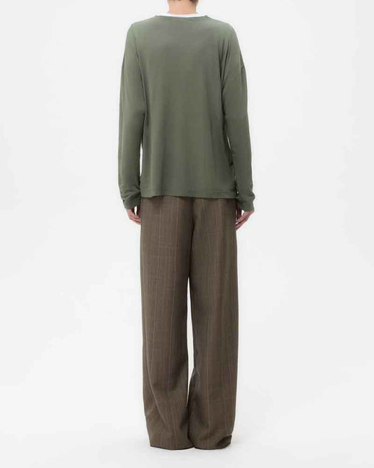 (Pre-sale) Women's Urban ChicMid-Rise Straight Leg Wool Trousers