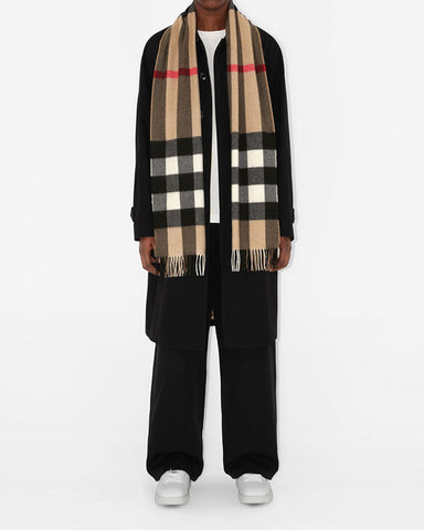 Soft Plaid Cashmere Shawl Classic Pattern