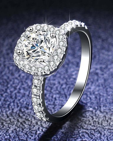 The Timeless 4-Prong Moissanite Silver Ring