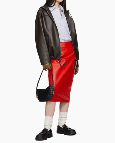 Luxury Woven Palm Genuine Leather Gloves